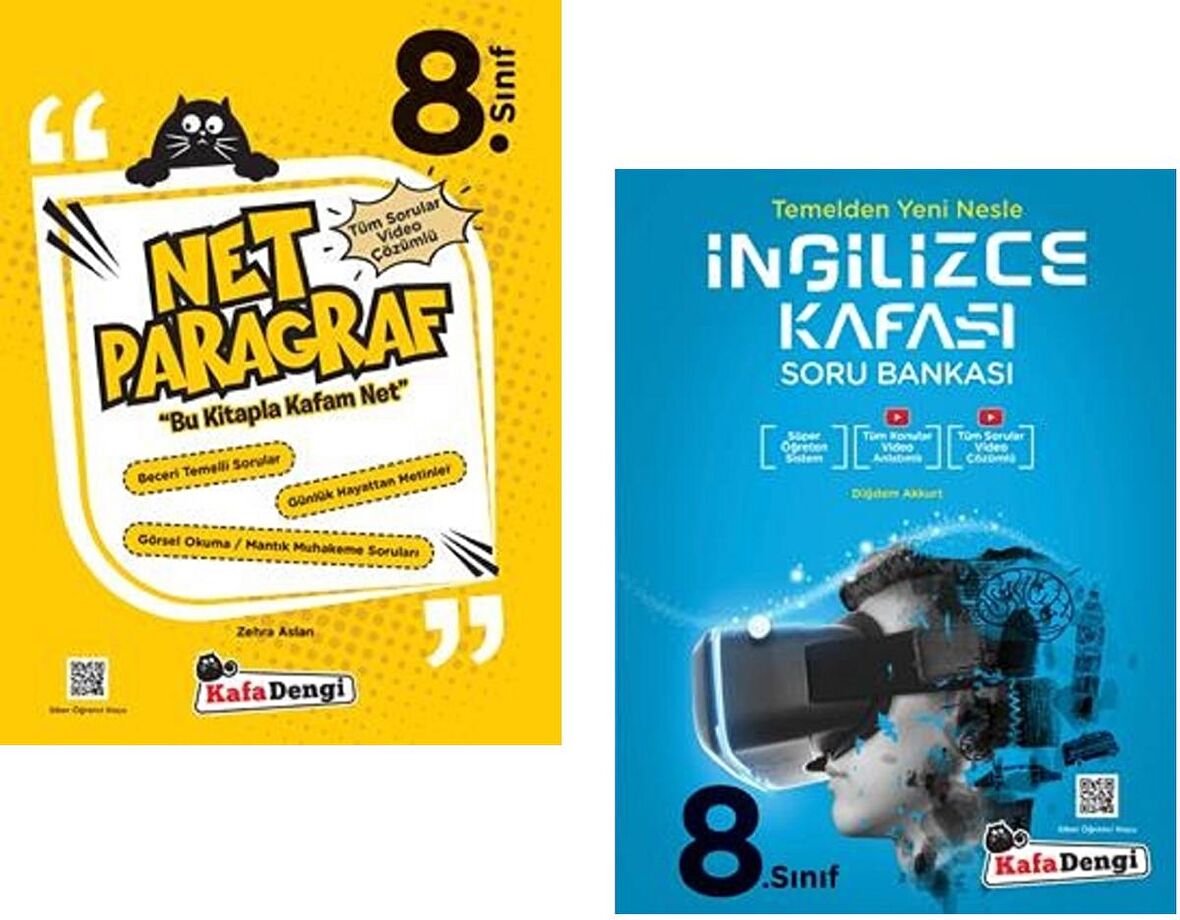 Kafadengi 8. Sınıf Lgs İngilizce + Paragraf Kafası Soru Seti 2 Kitap 2023