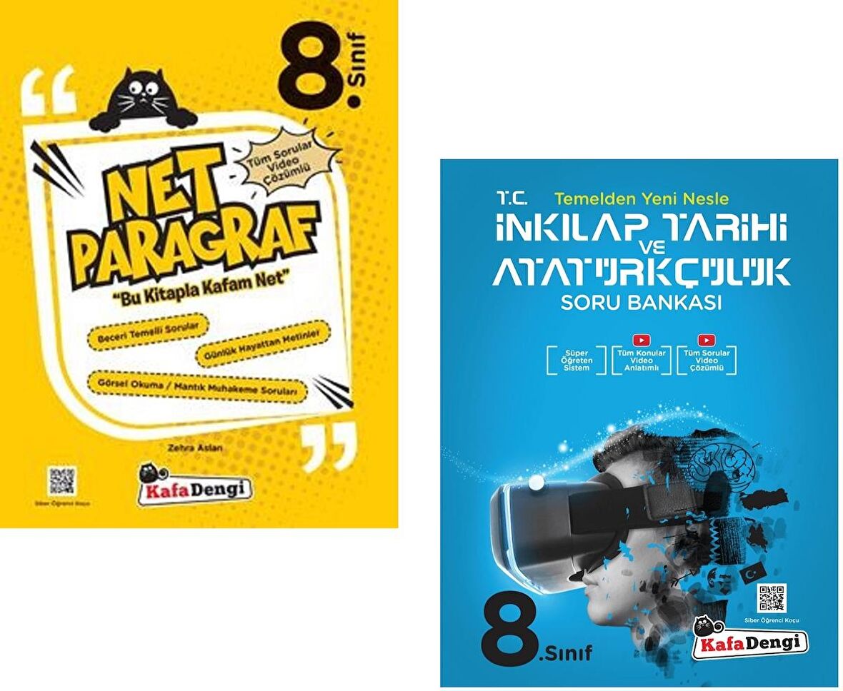 Kafadengi 8. Sınıf Lgs İnkılap Tarihi + Paragraf Kafası Soru Seti 2 Kitap 2023