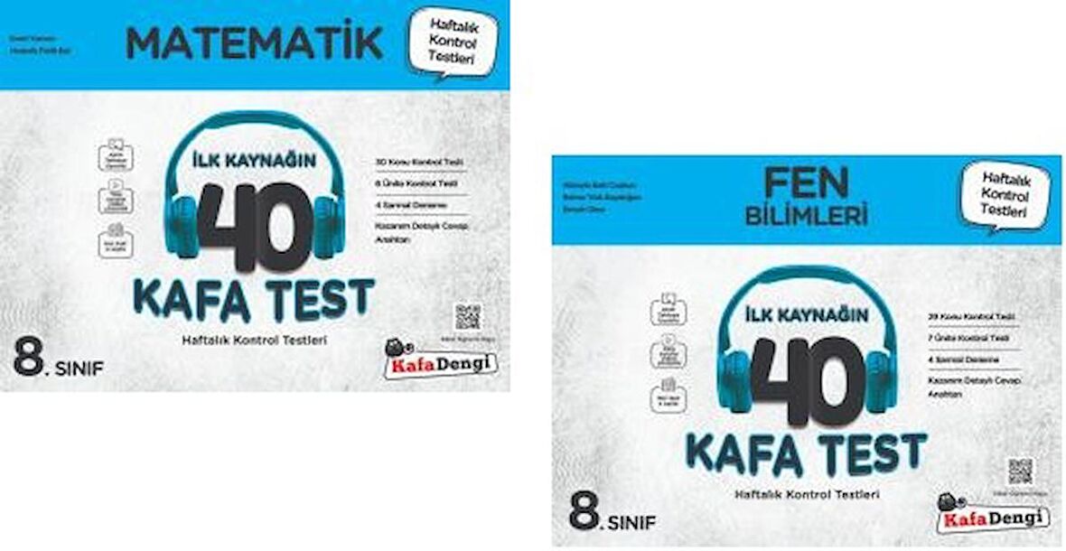 Kafadengi 8. Sınıf Lgs Matematik Fen Bilimleri Kafa Test Seti 2 Kitap 2023