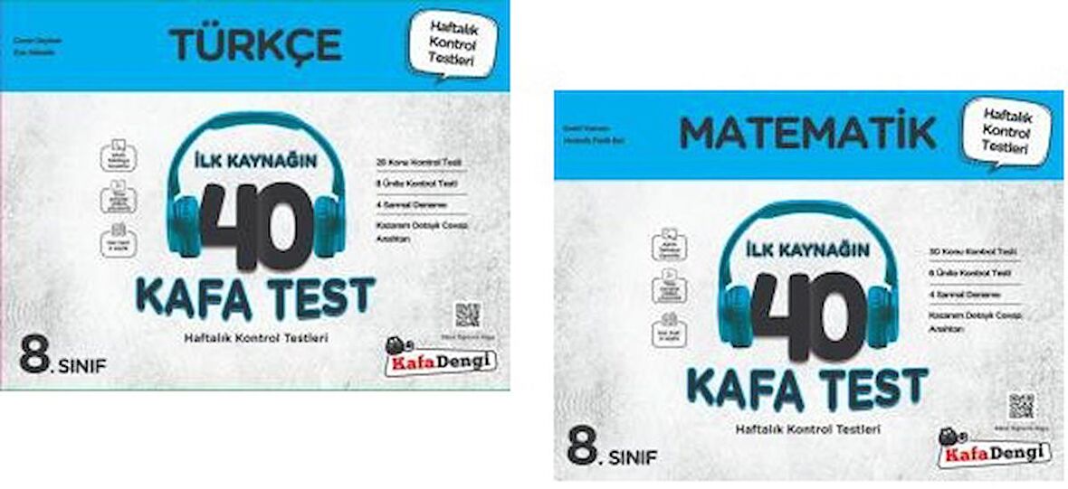 Kafadengi 8. Sınıf Lgs Türkçe Matematik Kafa Test Seti 2 Kitap 2023