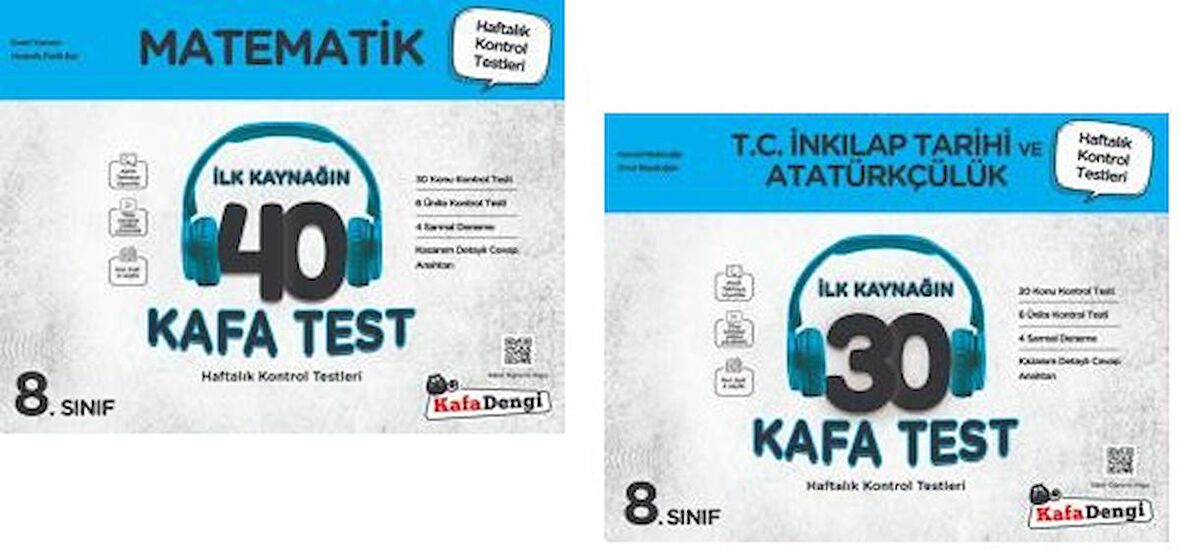 Kafadengi 8. Sınıf Lgs Matematik + İnkılap Tarihi Kafa Test Seti 2 Kitap 2023