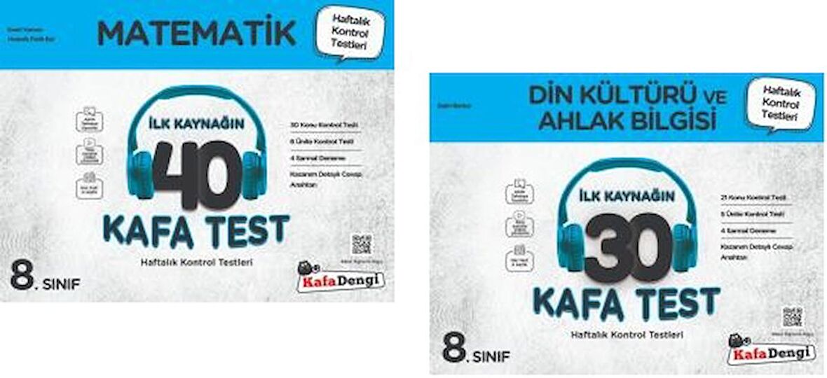 Kafadengi 8. Sınıf Lgs Matematik + Din Kültürü Kafa Test Seti 2 Kitap 2023
