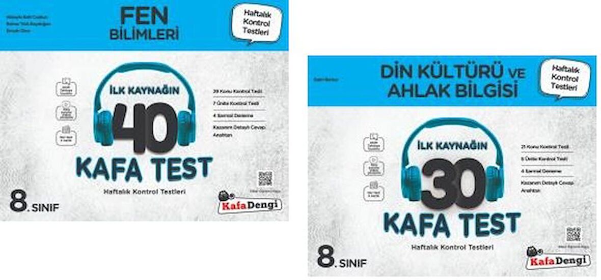 Kafadengi 8. Sınıf Lgs Fen Bilimleri + Din Kültürü Kafa Test Seti 2 Kitap 2023