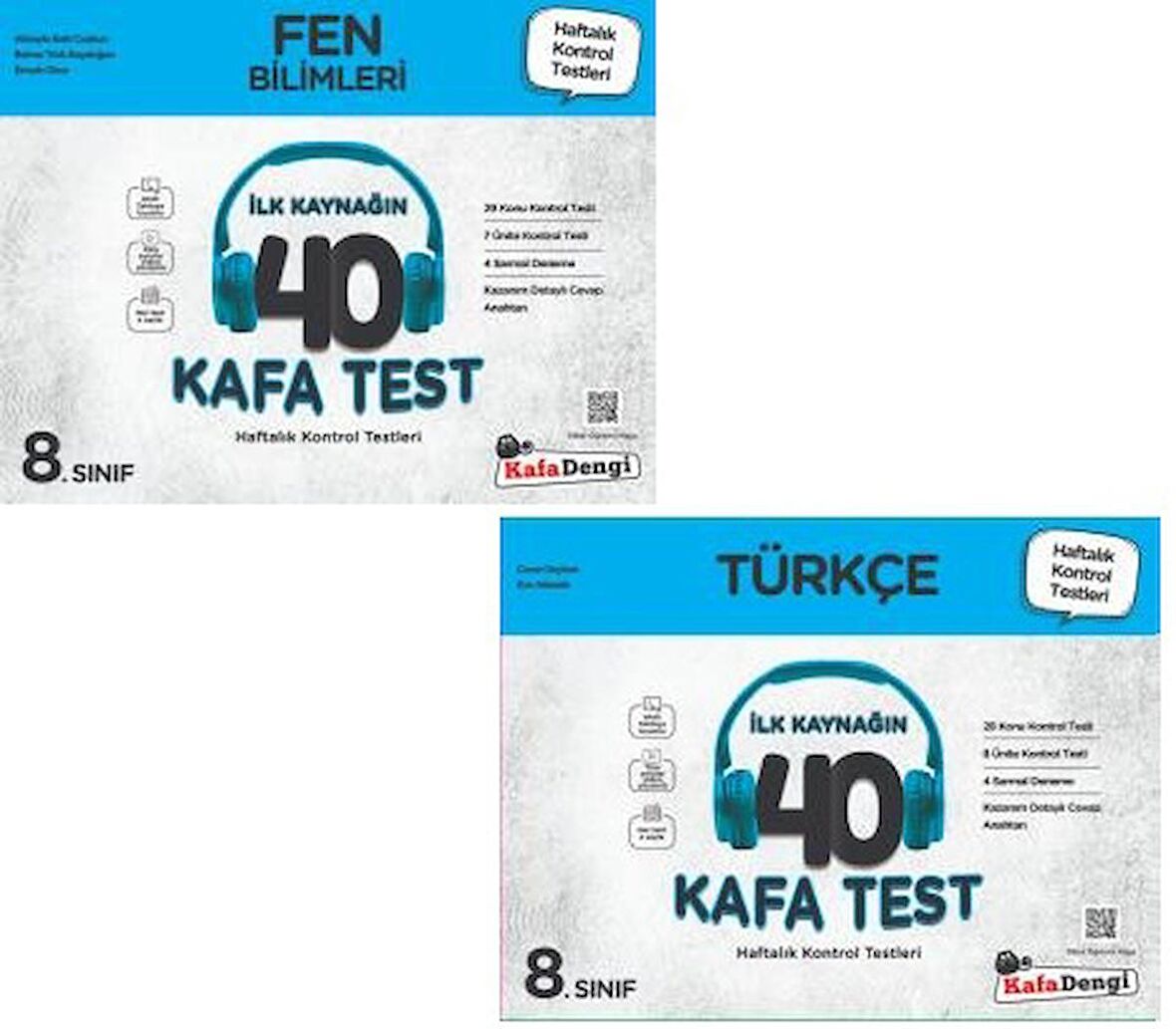 Kafadengi 8. Sınıf Lgs Türkçe Fen Bilimleri Kafa Test Seti 2023