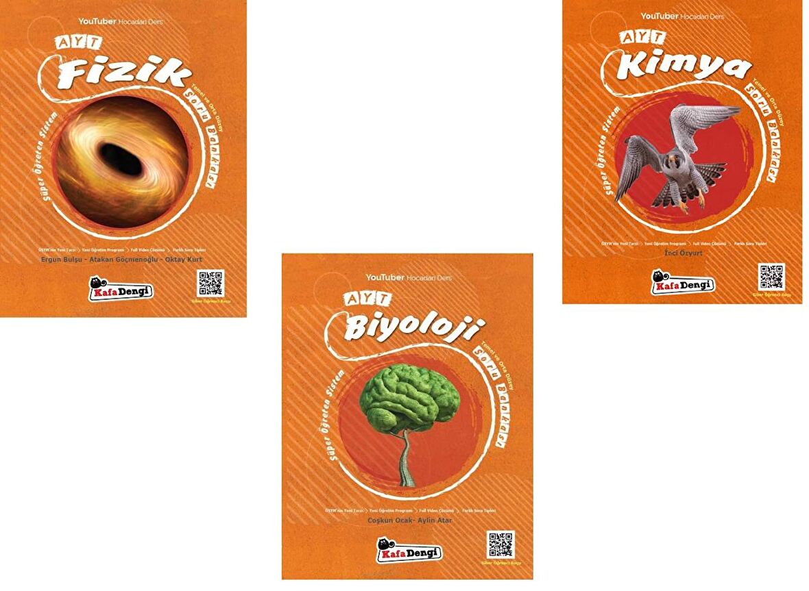 Kafadengi Ayt Fizik Kimya Biyoloji Temel Ve Orta Soru Bankası Seti 2023