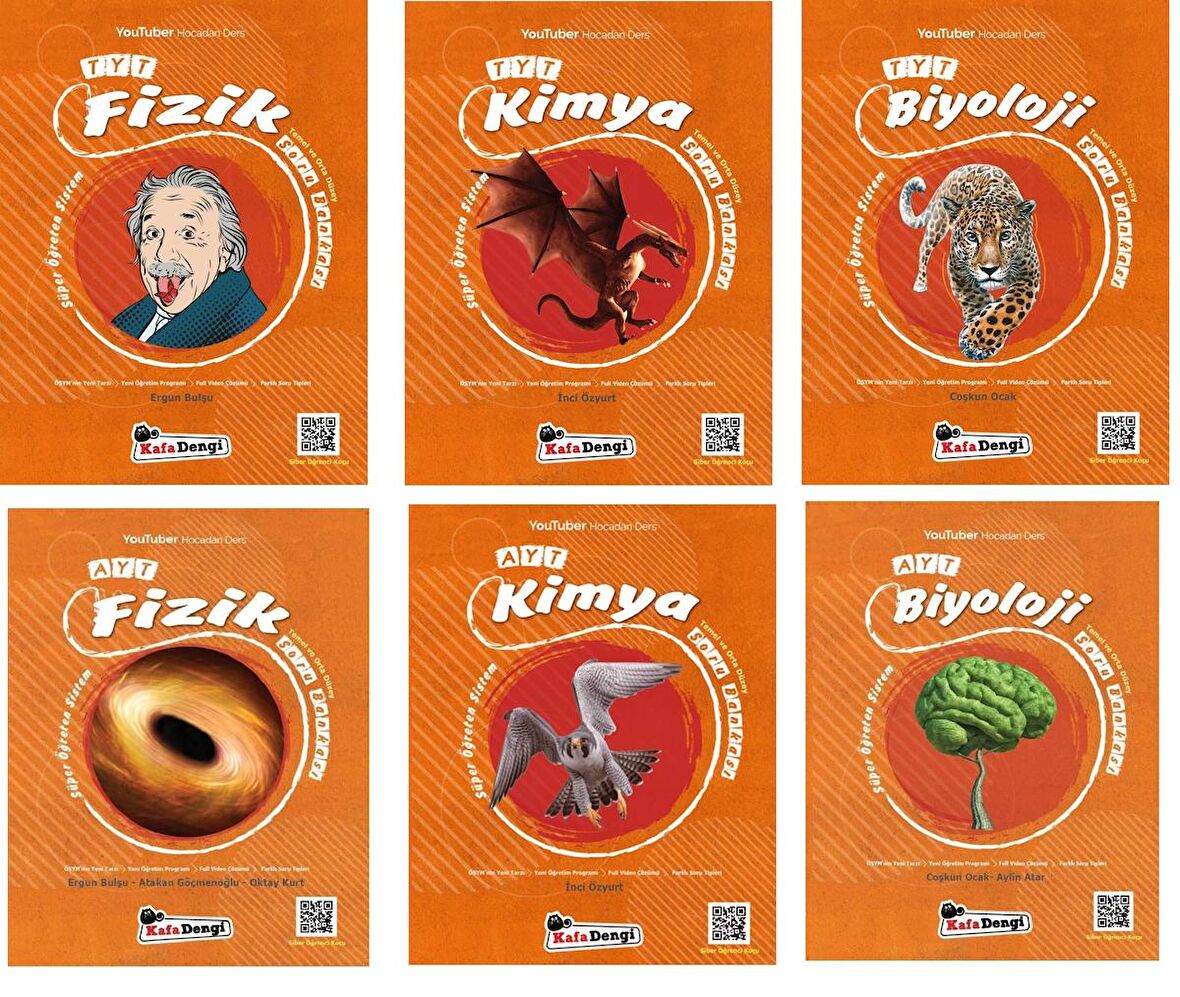 Kafadengi Tyt Ayt Fizik Kimya Biyoloji Temel Ve Orta Soru Bankası Seti 2023