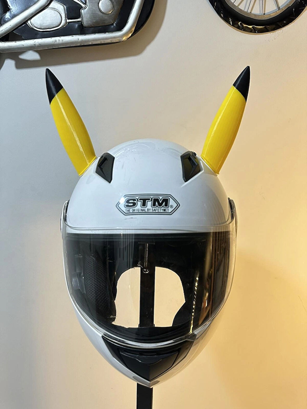 Motor & Motosiklet Pikachu Kulağı Görünümlü Kask Dış Aksesuar