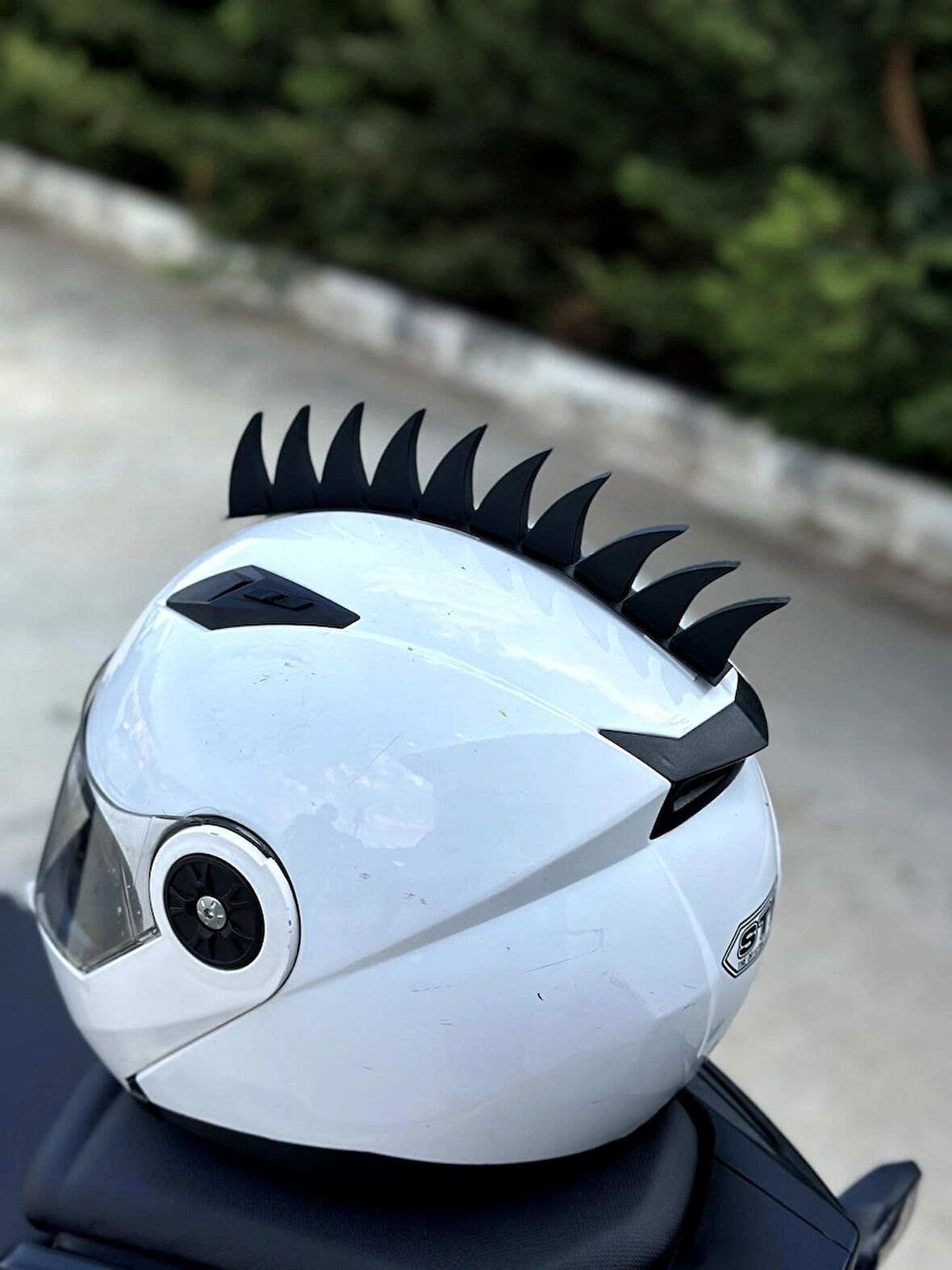 Motor & Motosiklet Punk Görünümlü Stil 2 Kask Dış Aksesuar