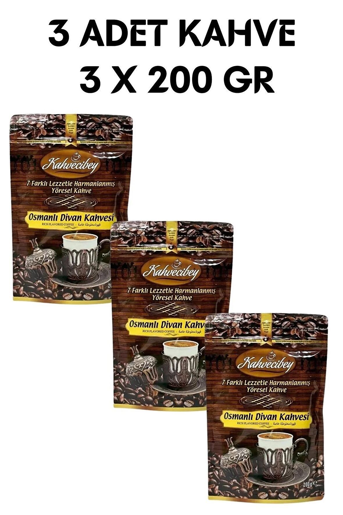 KAHVECİBEY OSMANLI DİVAN KAHVESİ 200GR 3X200GR