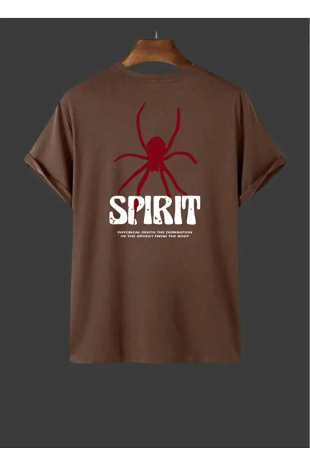 malkoçbey spırınt baskılı overisze unisex basic t-şhirt