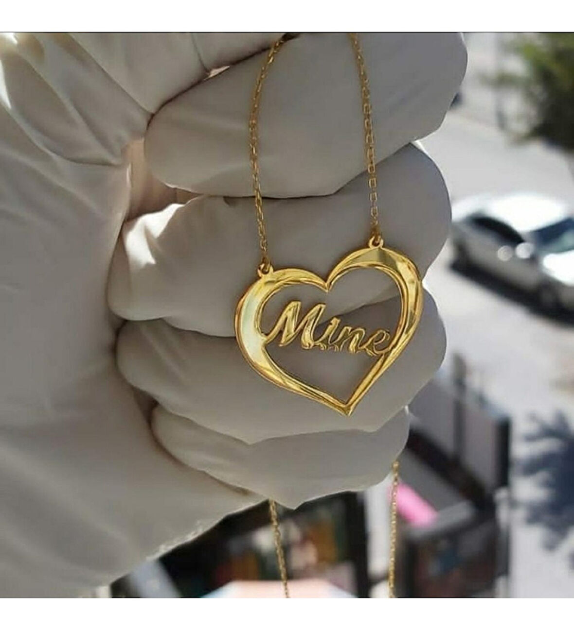 KALPLİ İSİM KOLYE