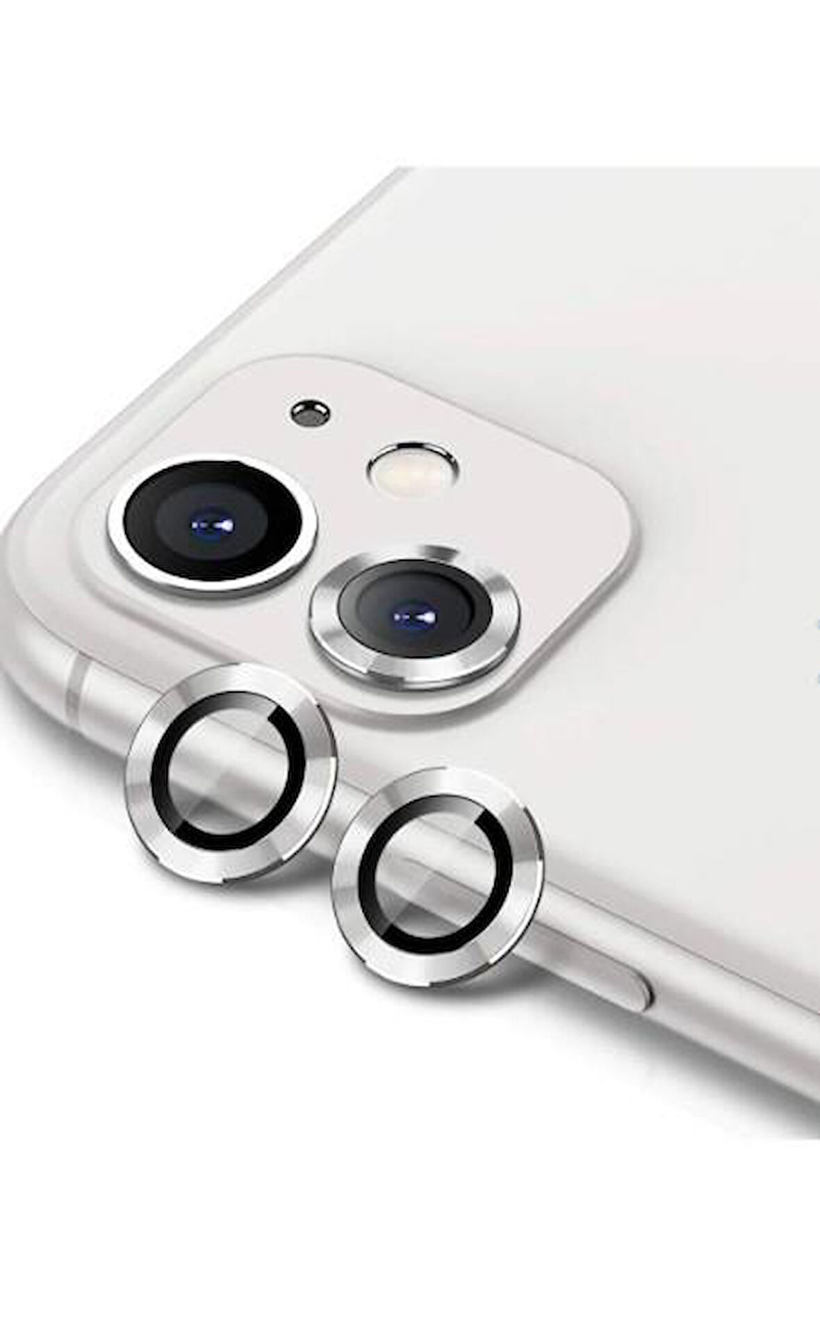 Iphone 13/13 Mini Uyumlu Kamera Koruyucu Lens Mercek Metal Çerçeveli 2li Set