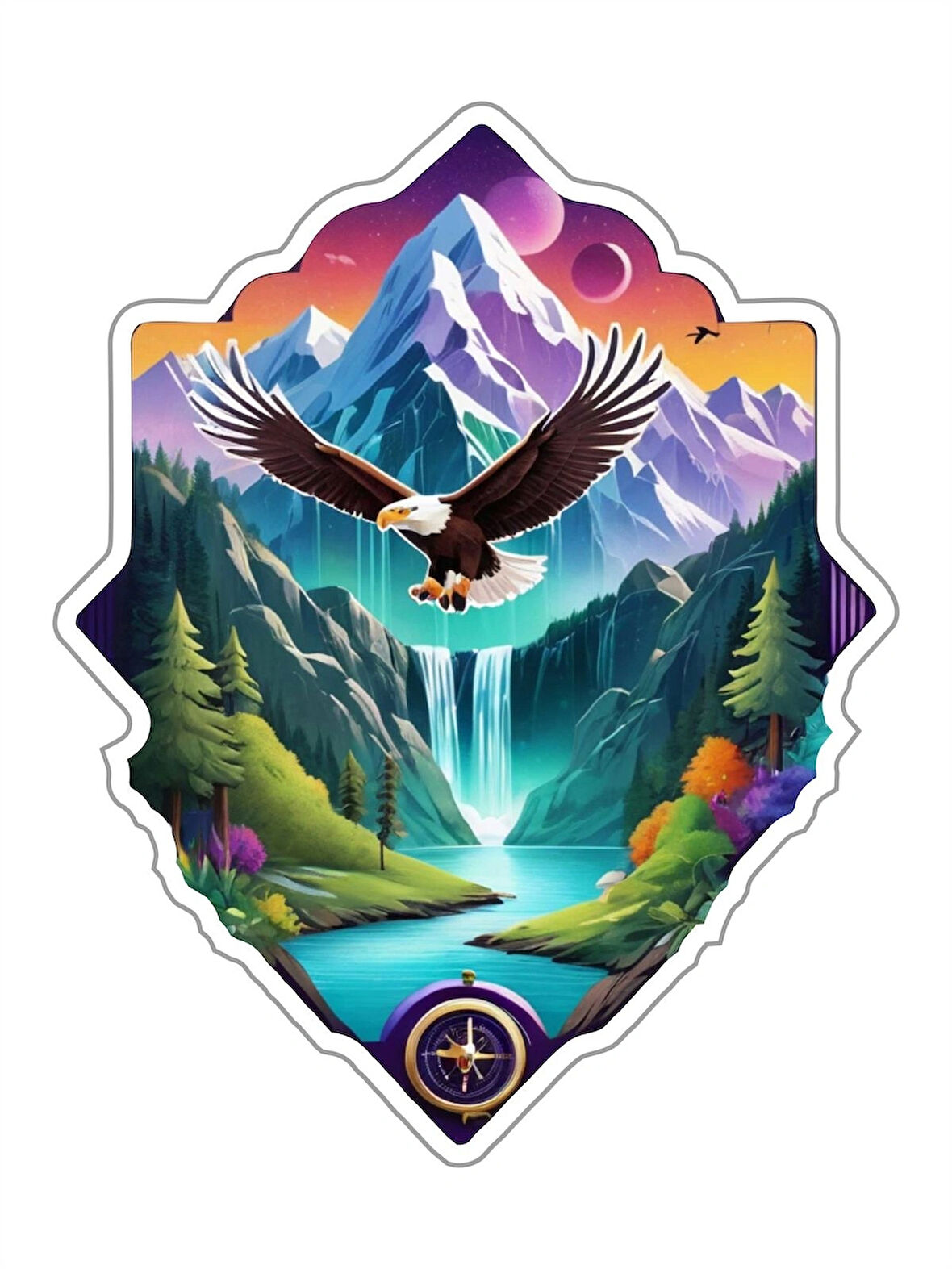 33X33 cm Karavan V14 Araç Tekne Duvar Jeep Oto Sticker