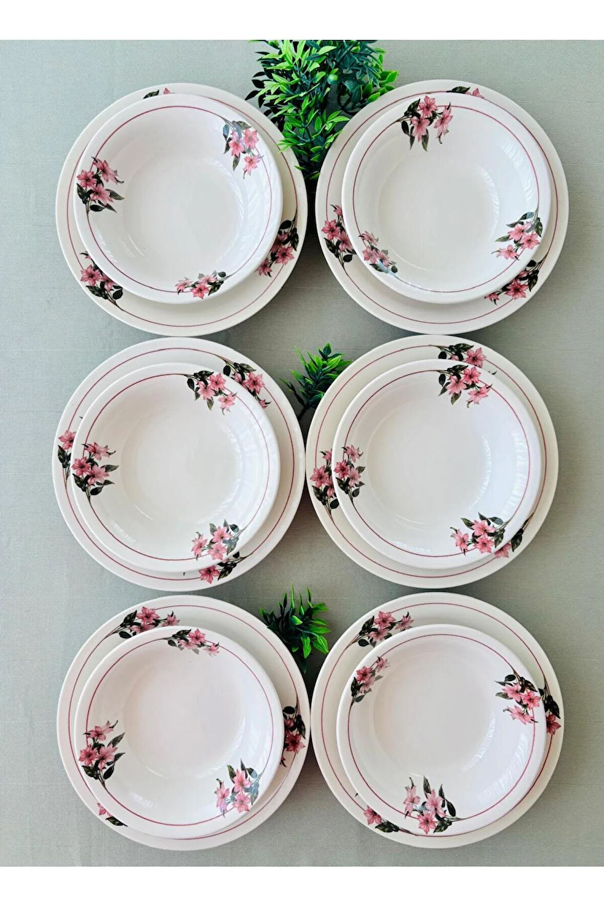 Karçiçeği Model 12 Parça Yemek Takımı