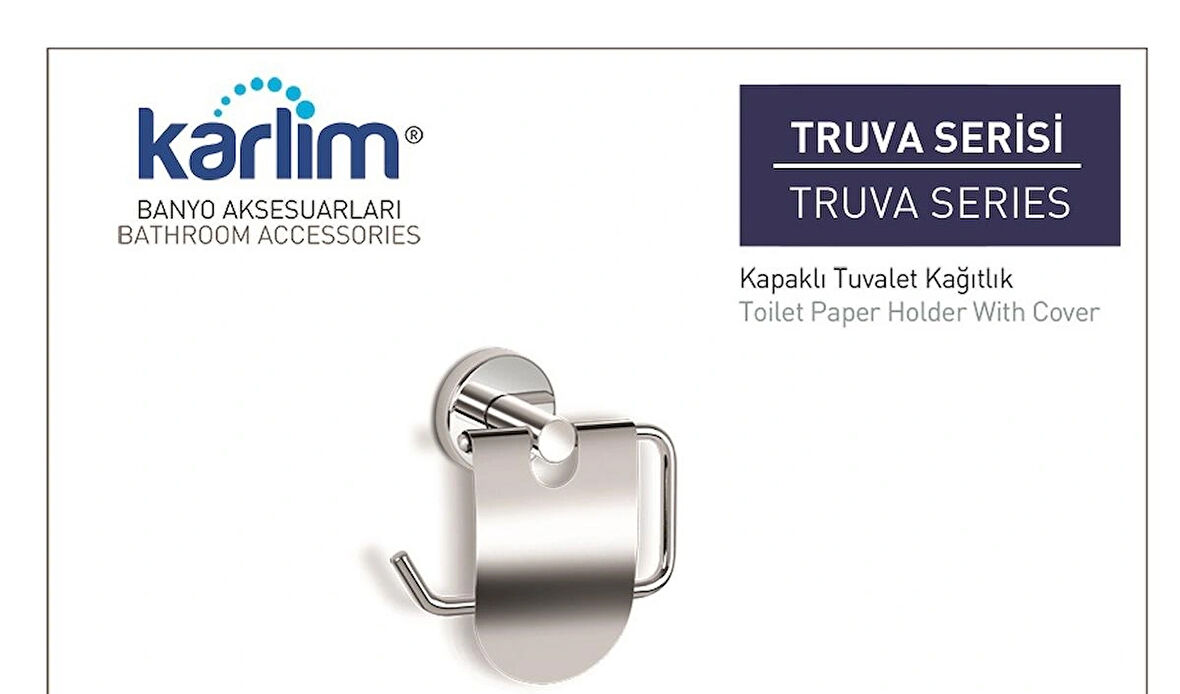 Karlim Kapaklı Tuvalet Kağıtlık Paslanmaz
