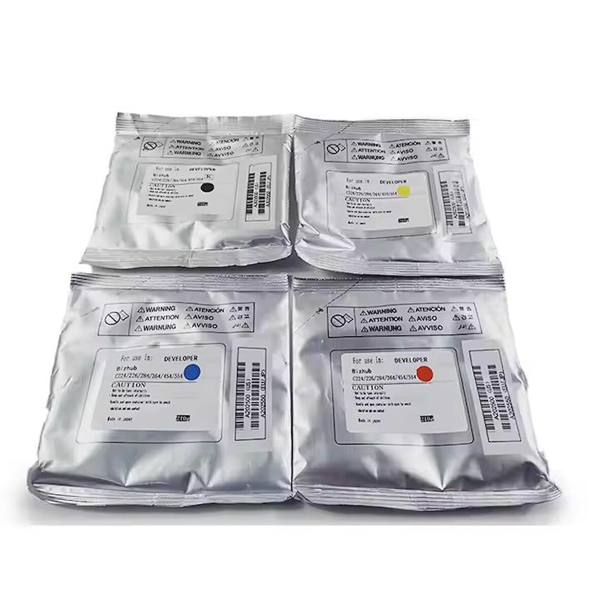 Developer Tozu Premium Minolta *C220/C258/C250i* (4 Renk Set) 250grx4