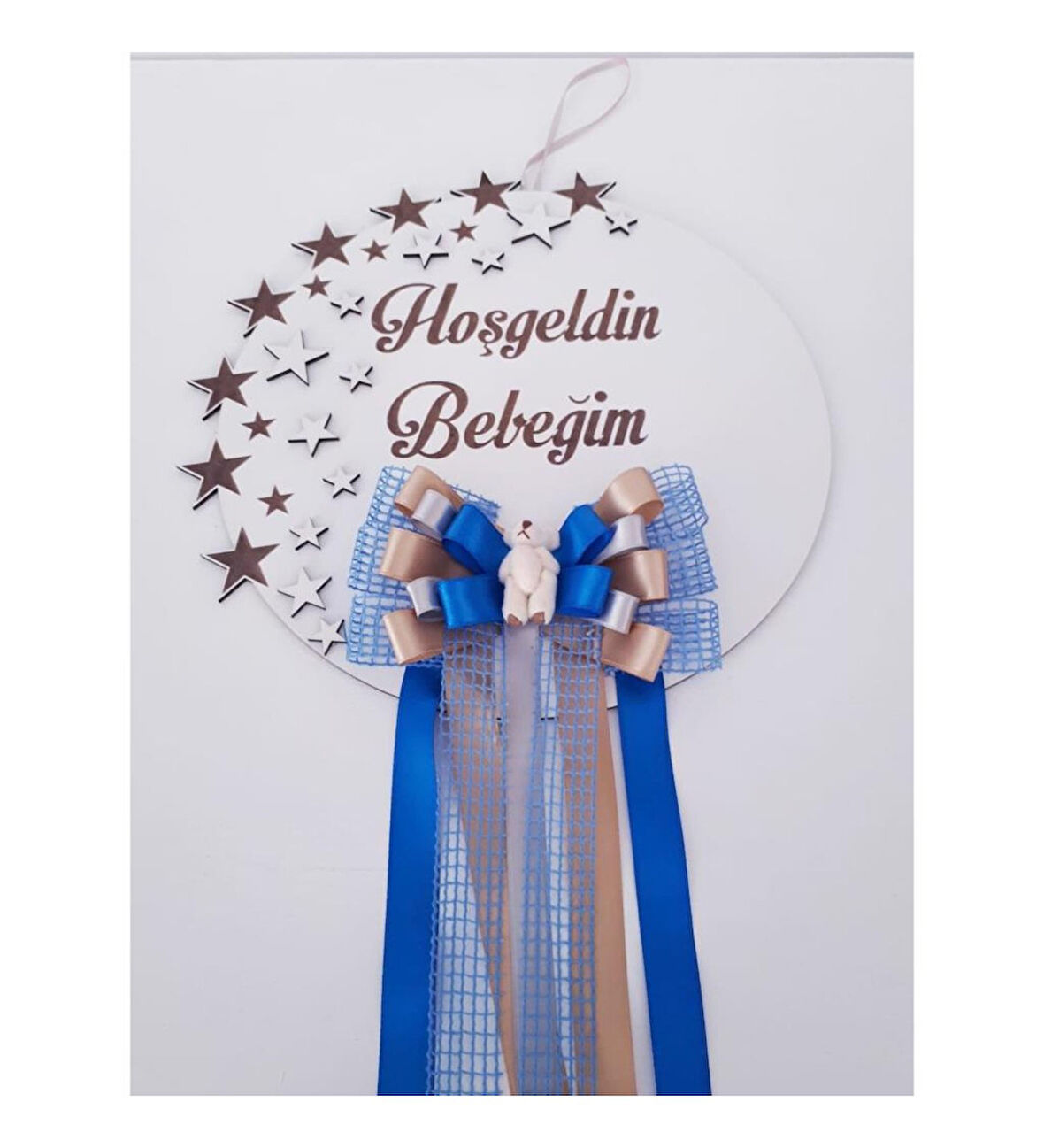 Gelinler Dünyası Ahşap Kapı Süsü Yıldızlı