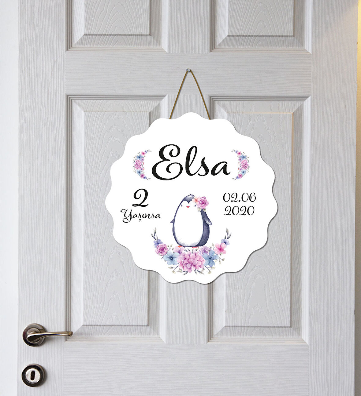 Meşgalem Tasarlanabilir Çocuk Odası Kapı Süsü