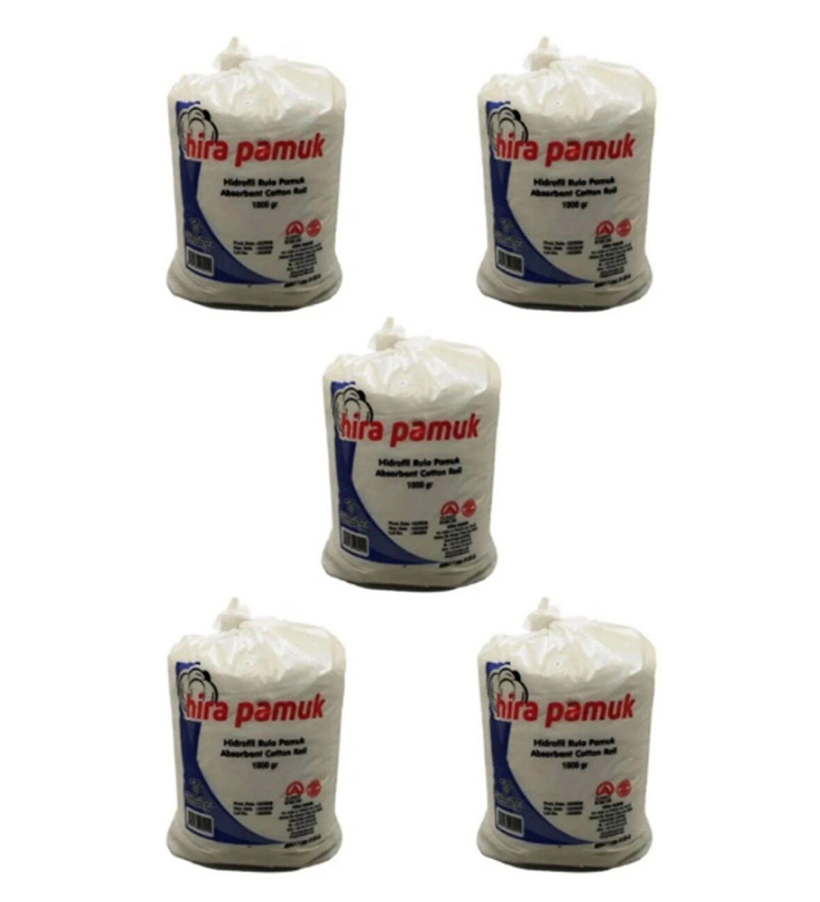 Hira Hidrofil Pamuk 1 Kg 5 Adet