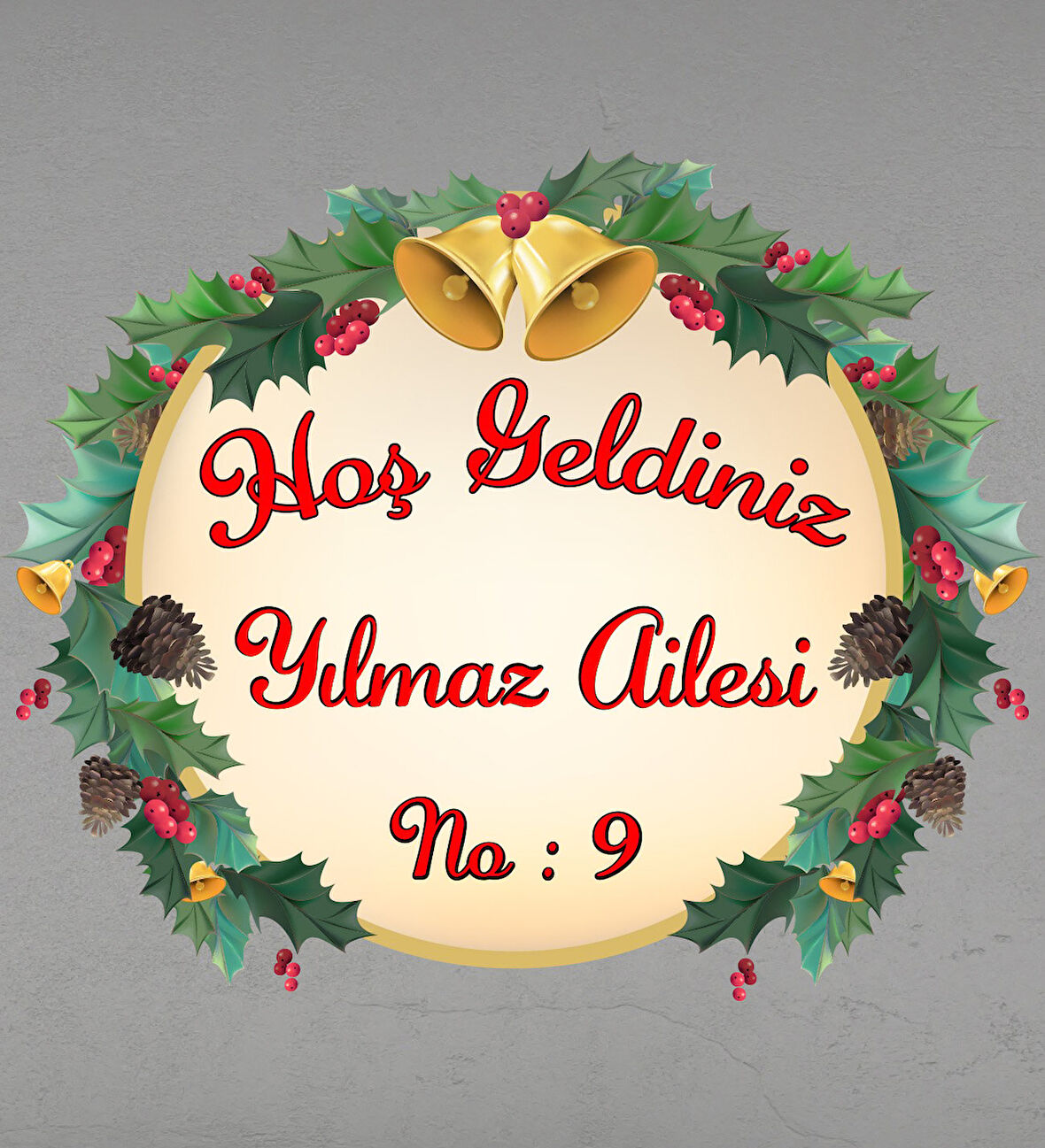 Meşgalem Aile Kapı Süsü