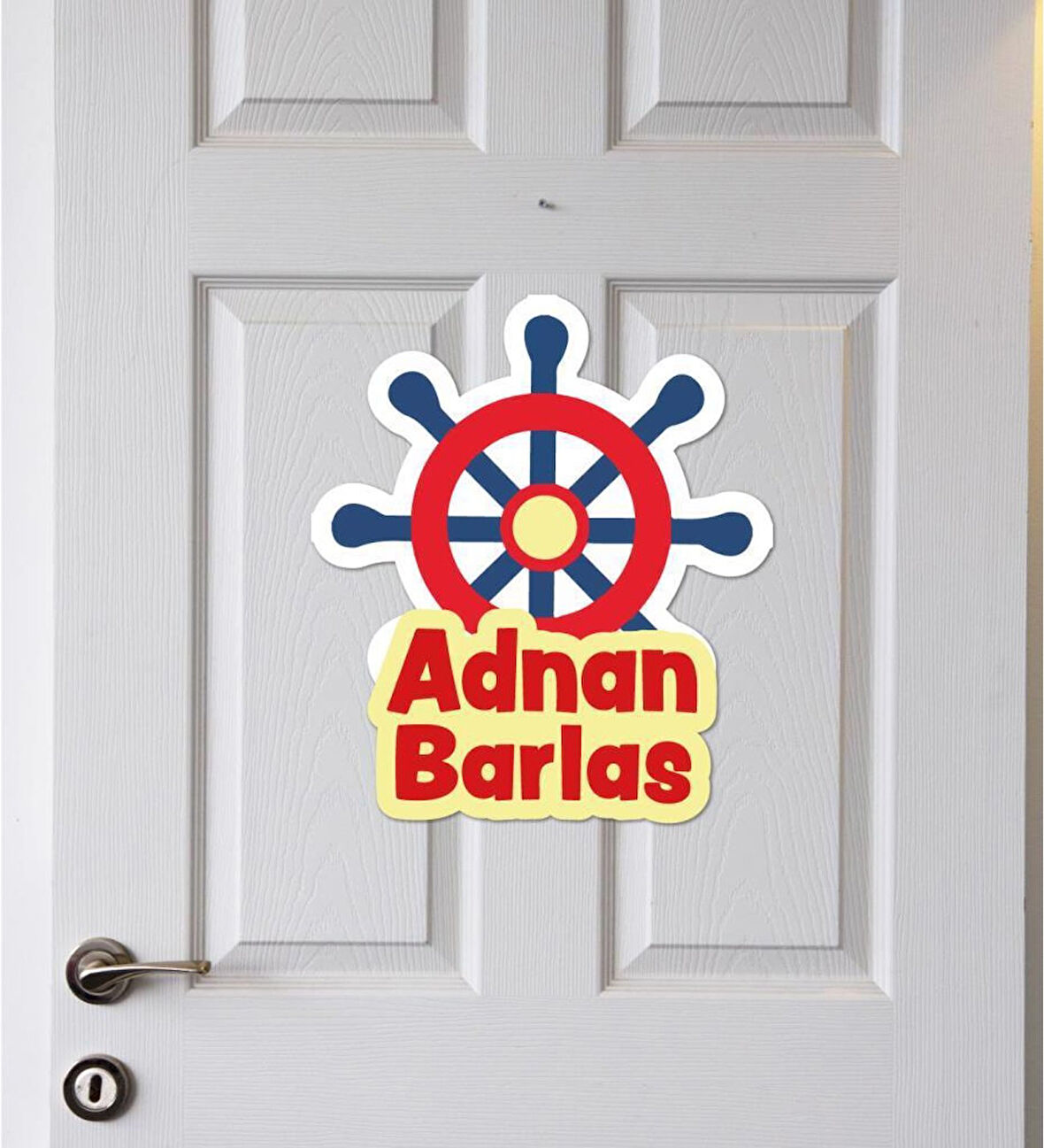 Meşgalem Denizci Direksiyonu Temalı Kişiye Özel Kapı Süsü