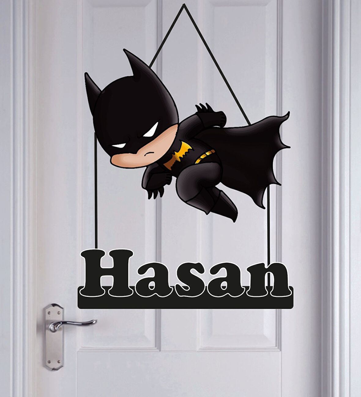 Meşgalem Batman Kişiye Özel Kapı Süsü
