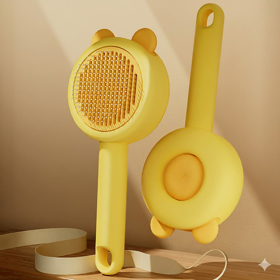 Metal Dişli, Kendini temizleyen, Evcil Hayvan Bakım Fırçası