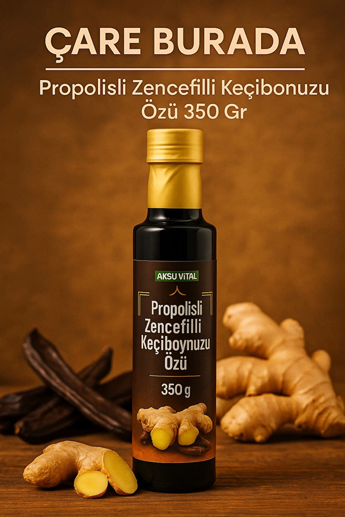 Propolisli Zencefilli Keçiboynuzu Özü 350 Gr