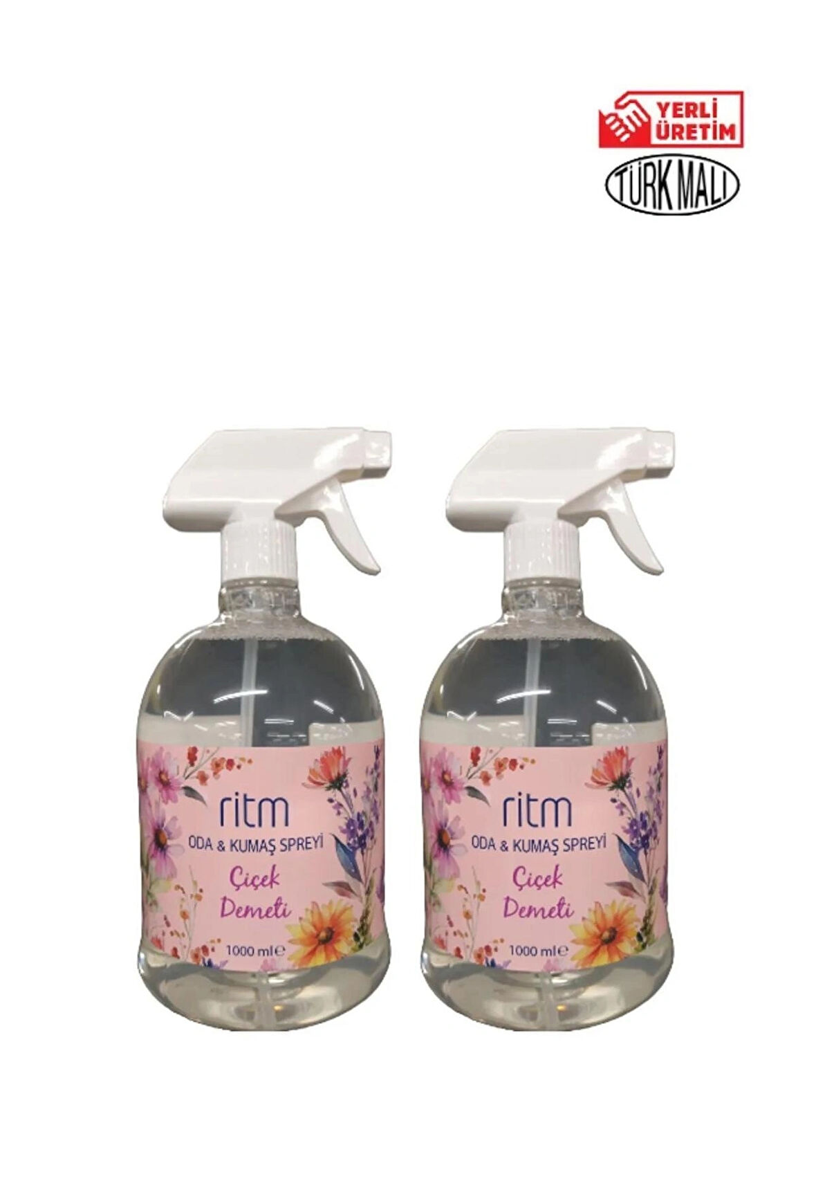 Ritm Oda&Kumaş Spreyi Çicek Demeti 1000ml x 2 Adet