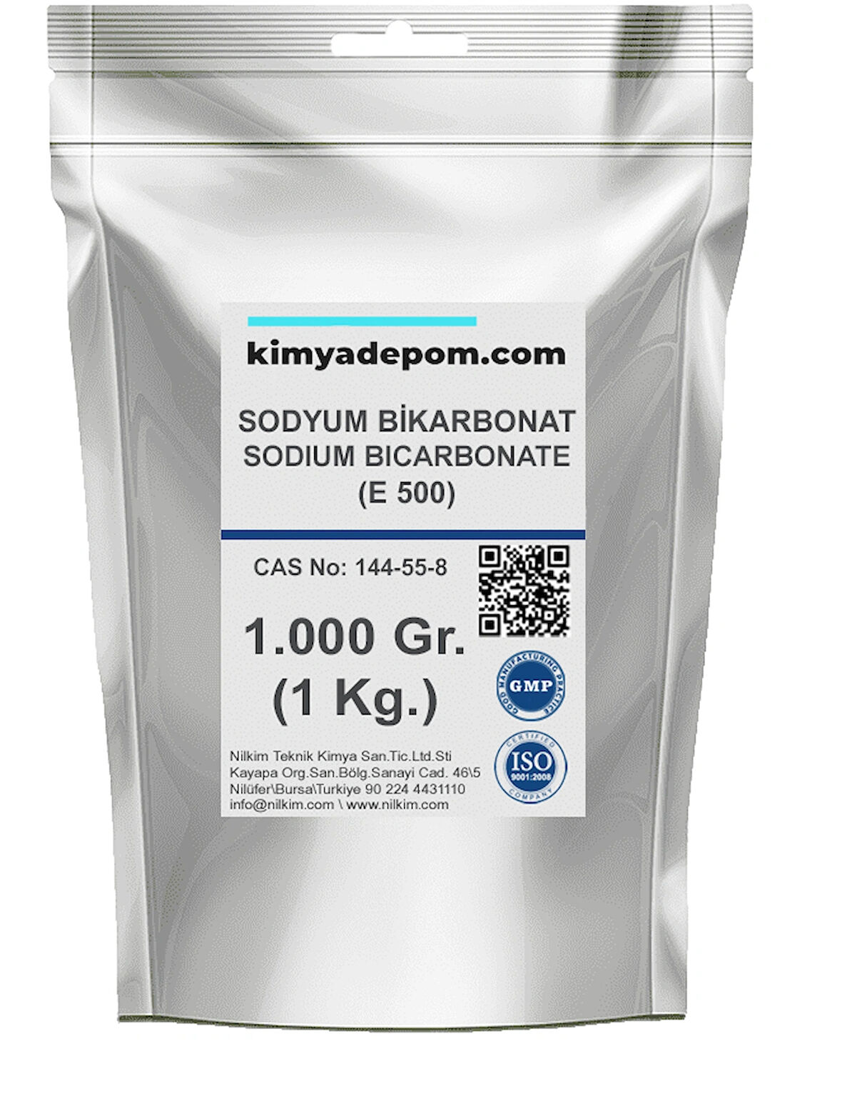 Sodyum Bikarbonat, Gıda Tipi (E 500) 1 Kg.