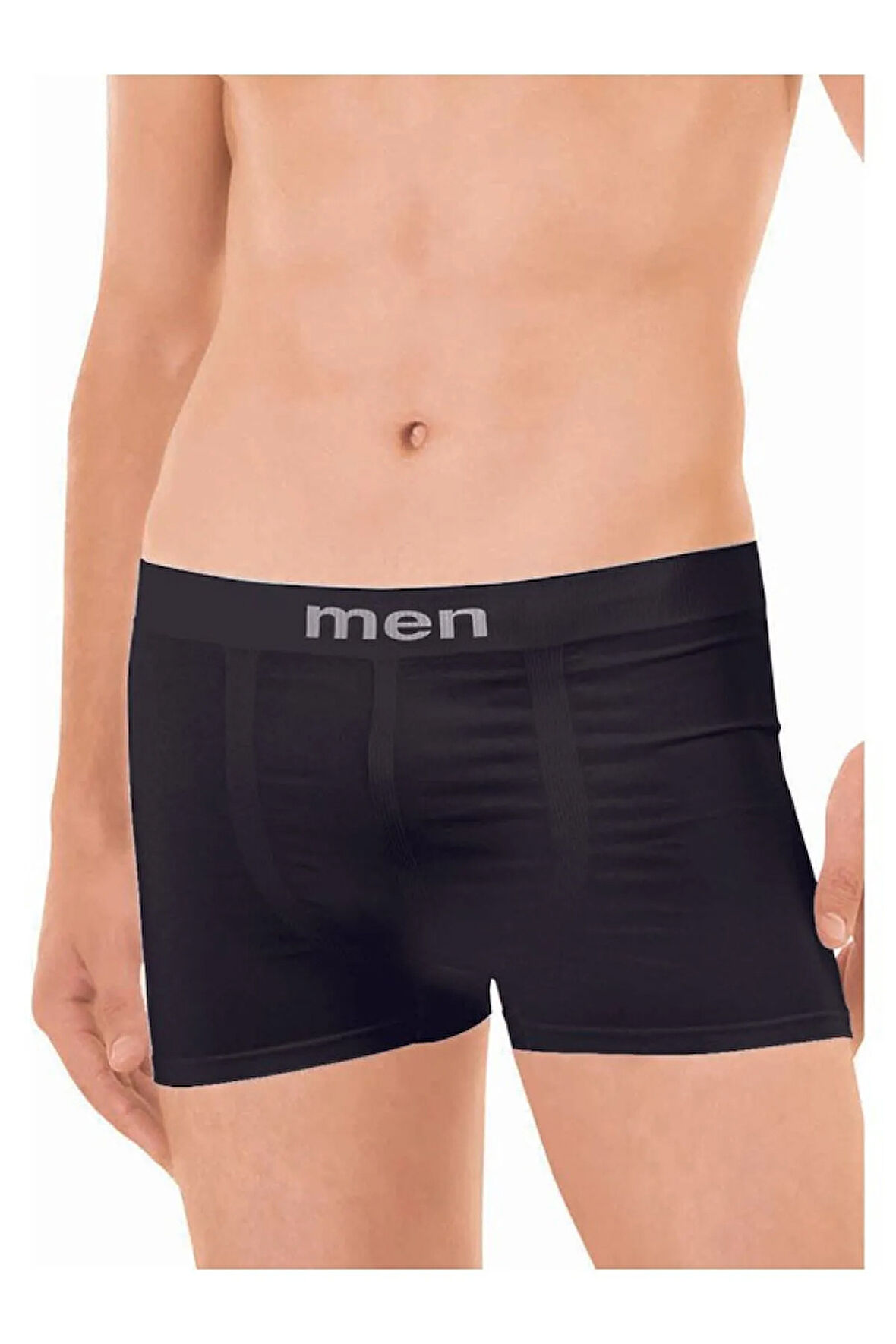 3 Adet Füme Renk Dikişsiz Boxer