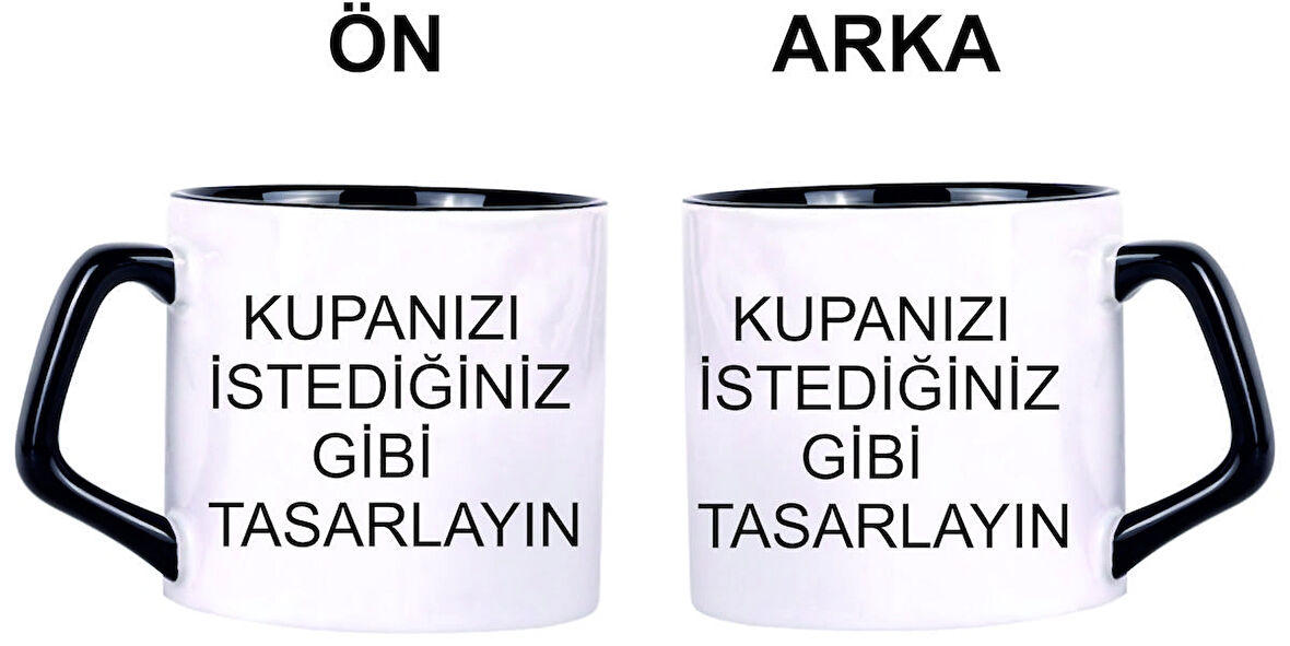 Kupanı Kendin Tasarla Kişiye Özel Baskılı Kupa Bardak