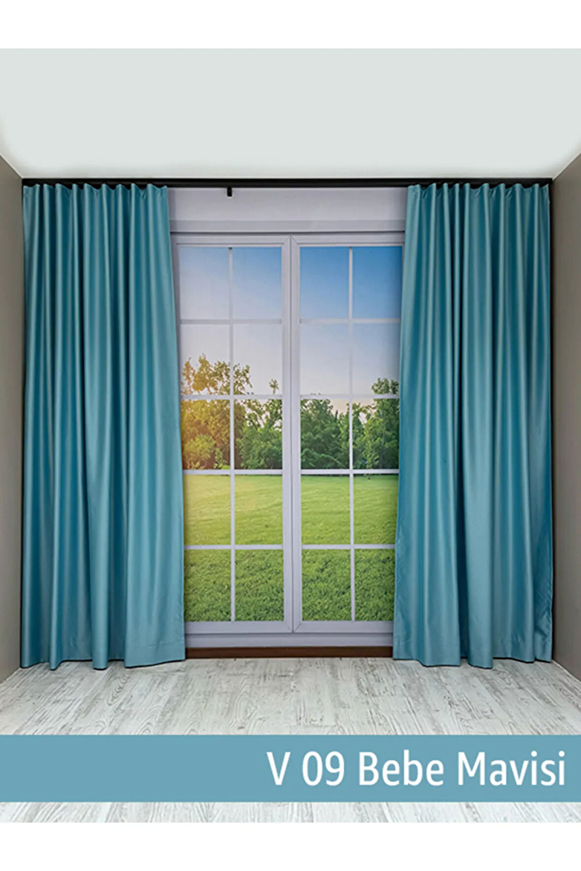 Donatti Bebe Mavisi Star Blackout Pilesiz Tek Kanat Fon Perde