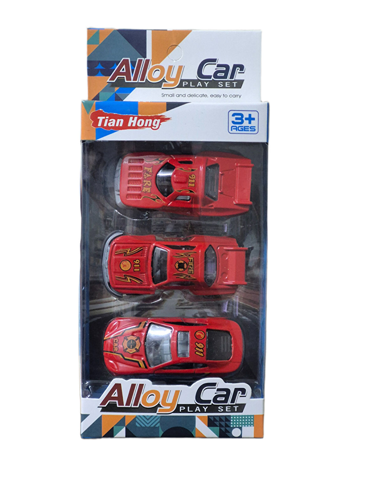 3'lü Metal Araba Seti (İtfaiye, Polis, İnşaat)