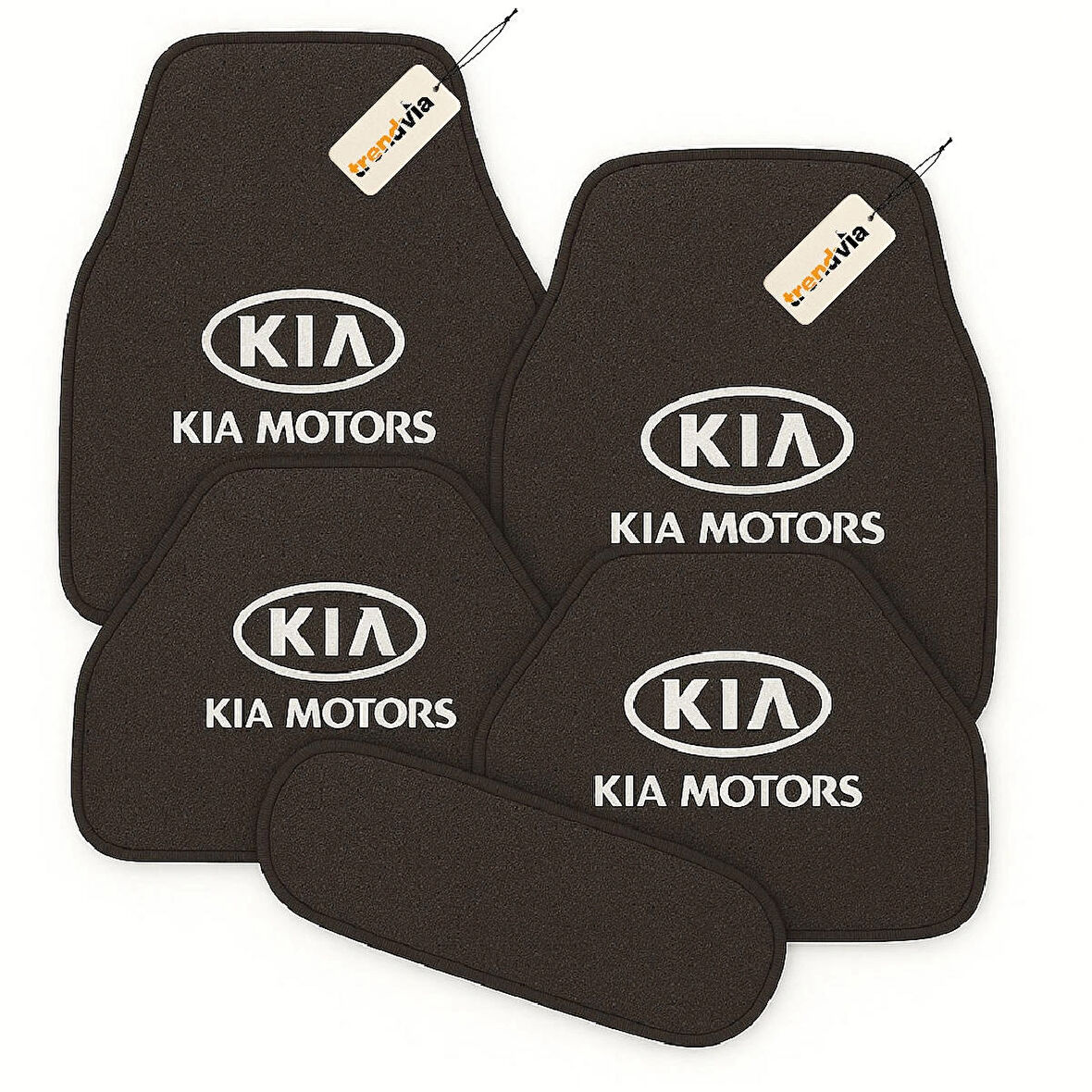 Antrasit Renk Kia Motors Logolu Oto Halı Paspas Seti 5 Parça – Aracınıza Uyumlu, Şık ve Dayanıklı Zemin Koruma