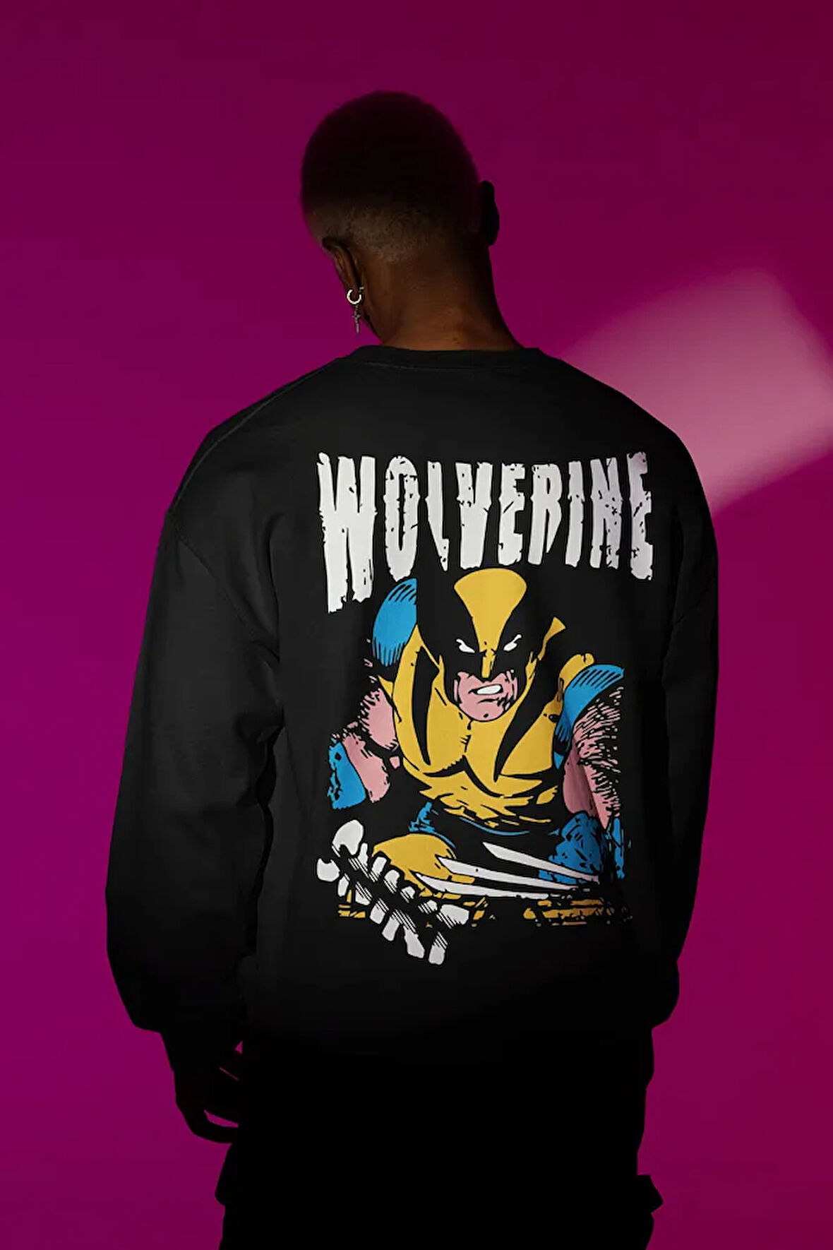 Wolverine Baskılı Unisex Oversize Dc Film Karakter Sweatshirt