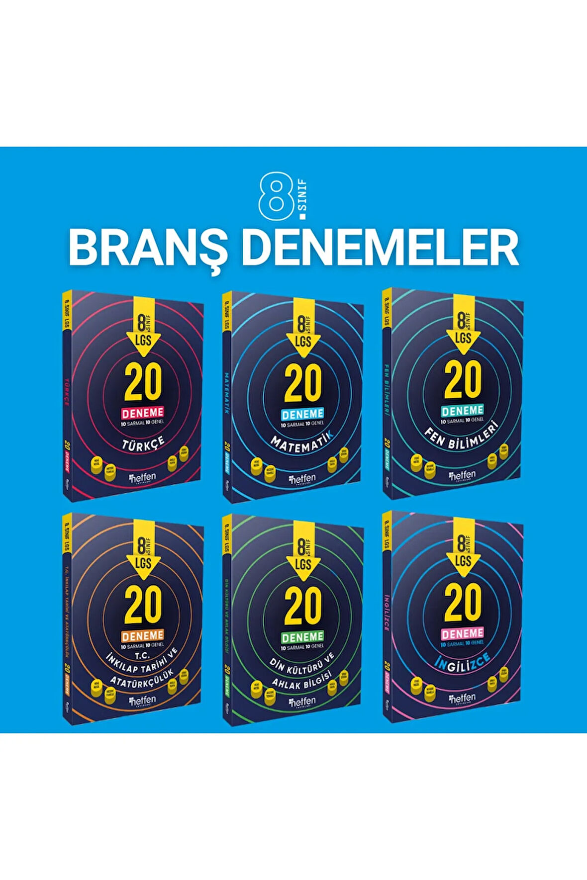 Netfen Branş Deneme Seti - 6 Kitap