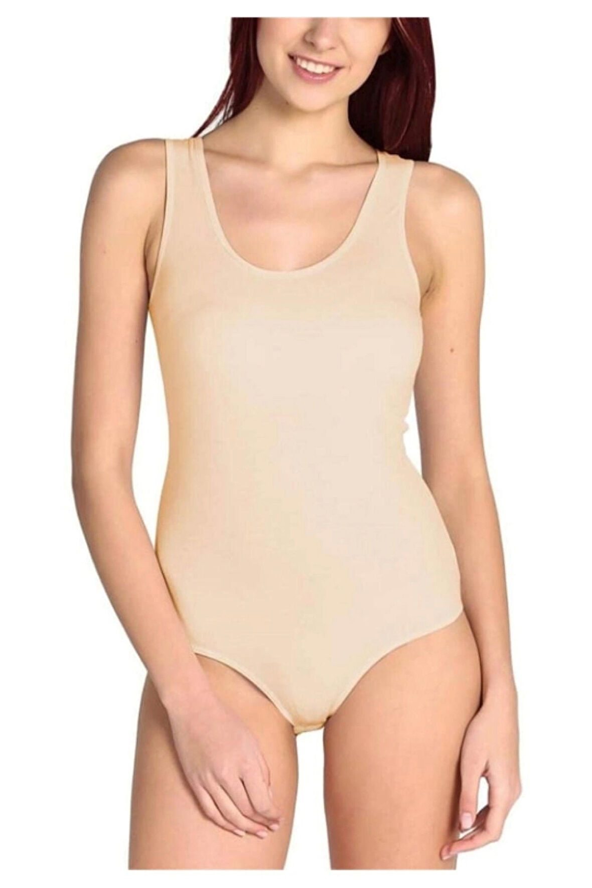 kit iç giyim Berrak 5'li Kalın Askılı Çıtçıtlı (Kancalı) Body - Atlet