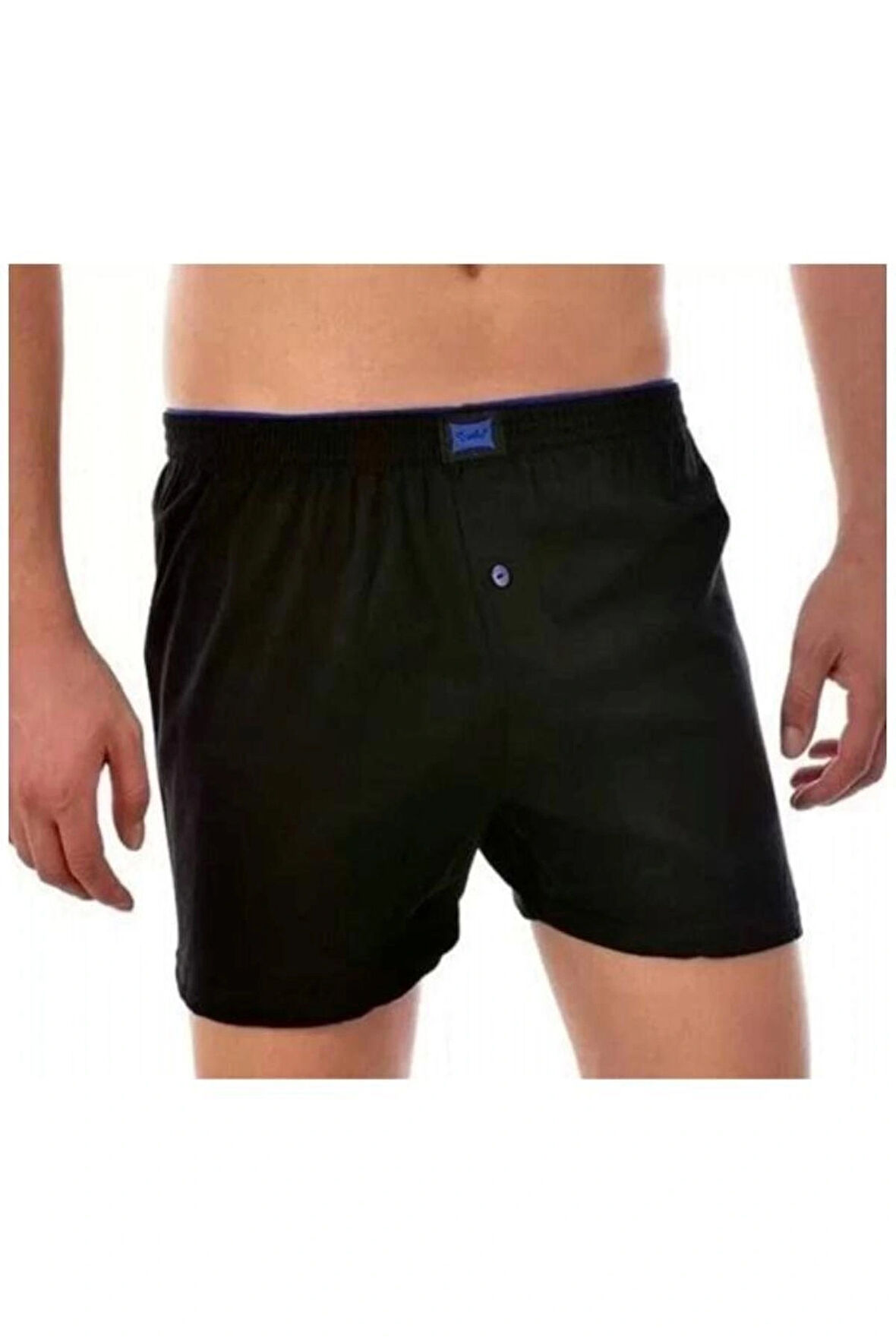 kit iç giyim Tutku 117 Tekli %100 Pamuk Penye Erkek Boxer