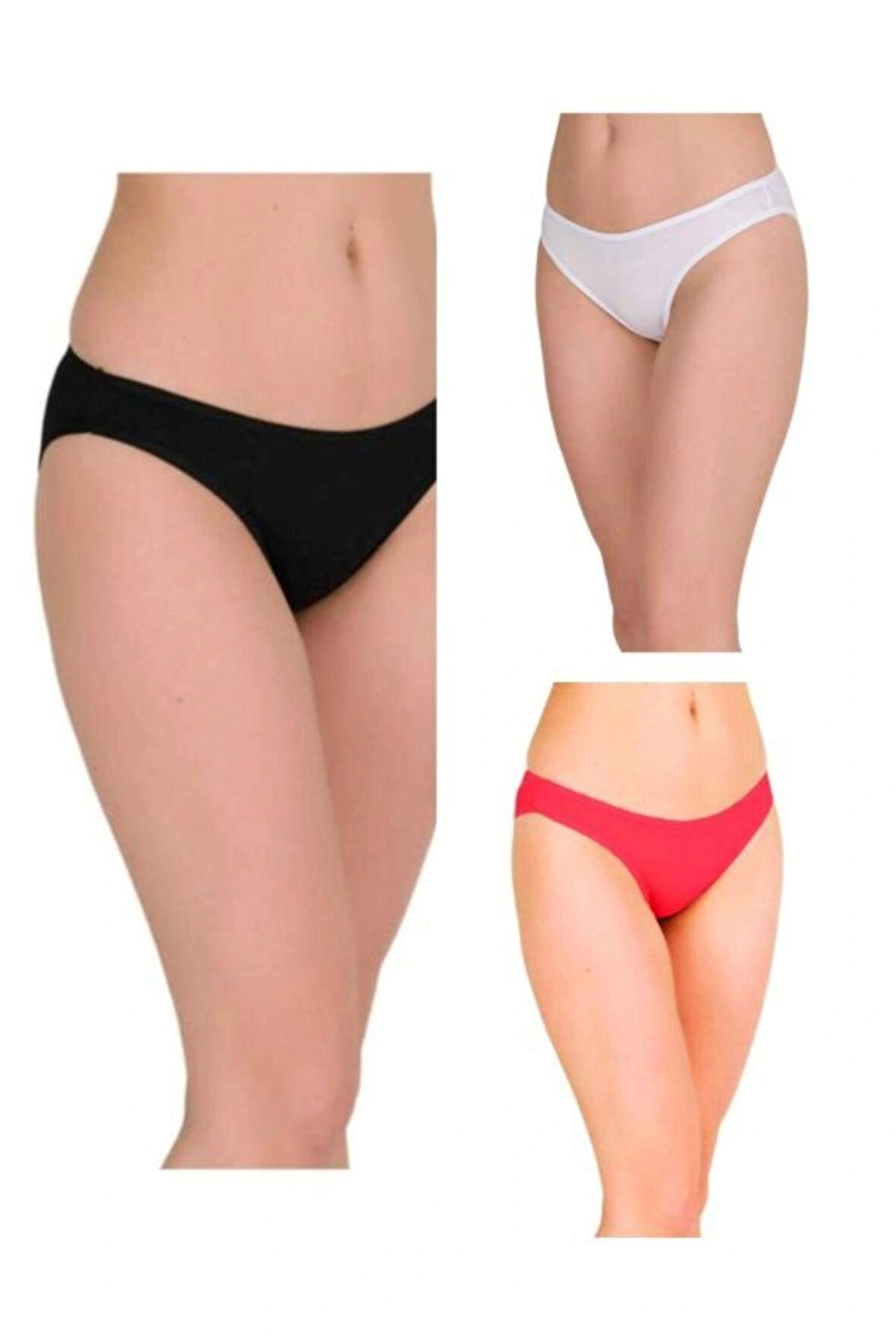 kit iç giyim Berrak 2056 12'li (Görseldeki Renkler) Pamuklu ve Likralı Kadın Bikini Külot