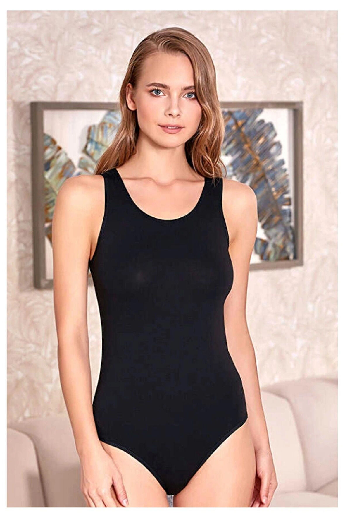 kit iç giyim Berrak Tekli Kalın Askılı Çıtçıtlı (Kancalı) Body - Atlet