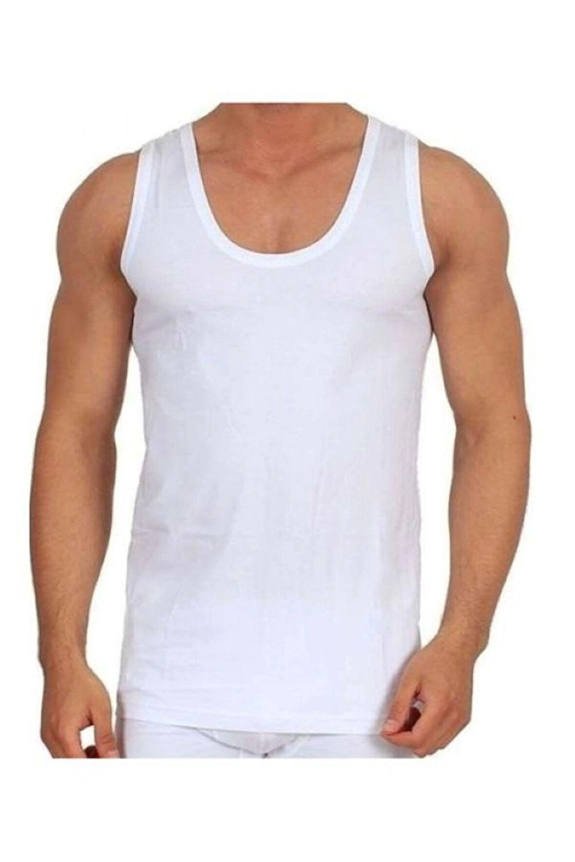 Tutku 3'lü Klasik Kesim %100 Pamuk Erkek Atlet