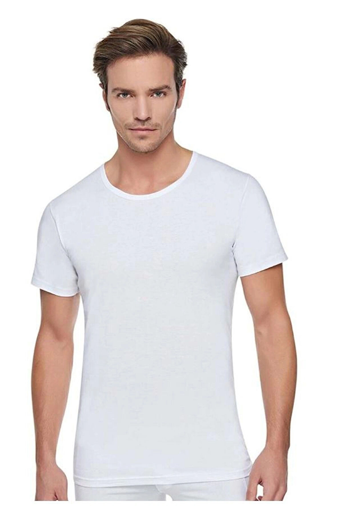 Tutku 103 5'li Bisiklet Yaka Pamuklu Erkek Fanila - Atlet