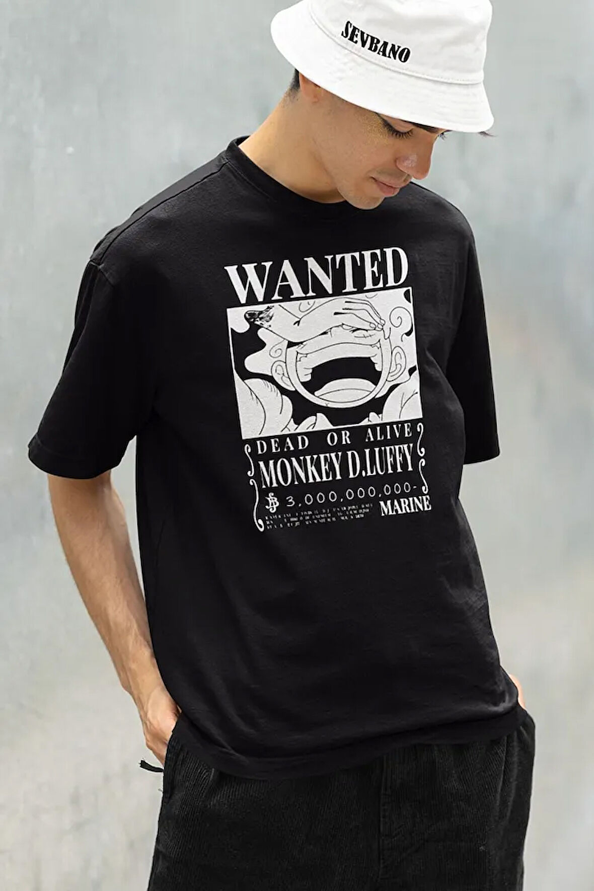 Dead Or Alive Monkey D Luffy Baskılı Unisex Oversize Anime Karakter Tişört
