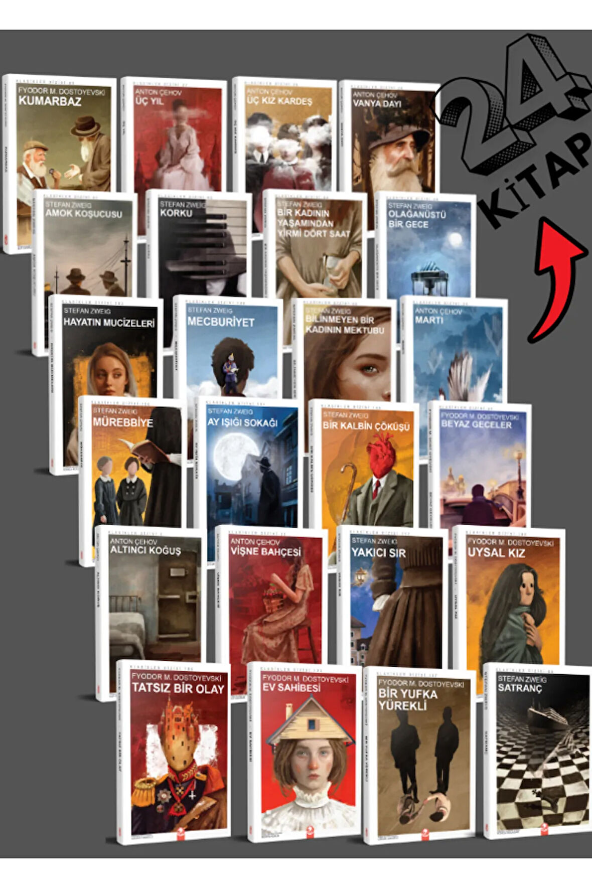 En Çok Okunan Dünya Klasikleri Seti (24 Kitap) - En İyi Romanlardan Seçme (2)