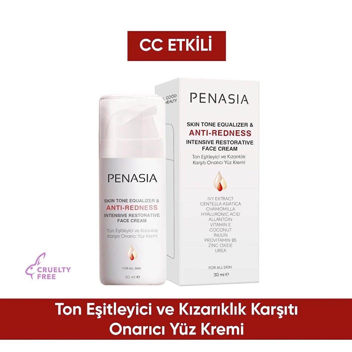 Kızarıklık Karşıtı Ton Eşitleyici Cc Krem