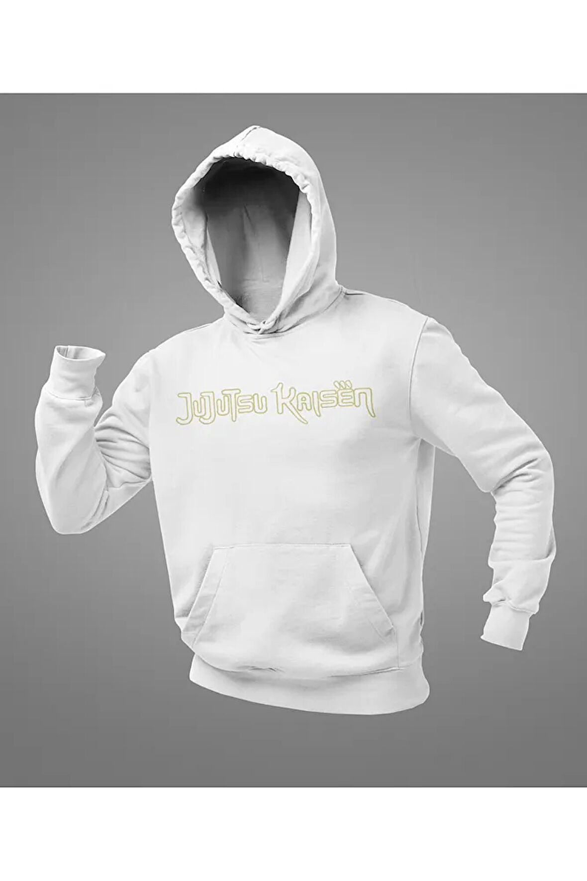 Jujutsu Kaisen Yazılı Unisex Oversize Anime Hoodie