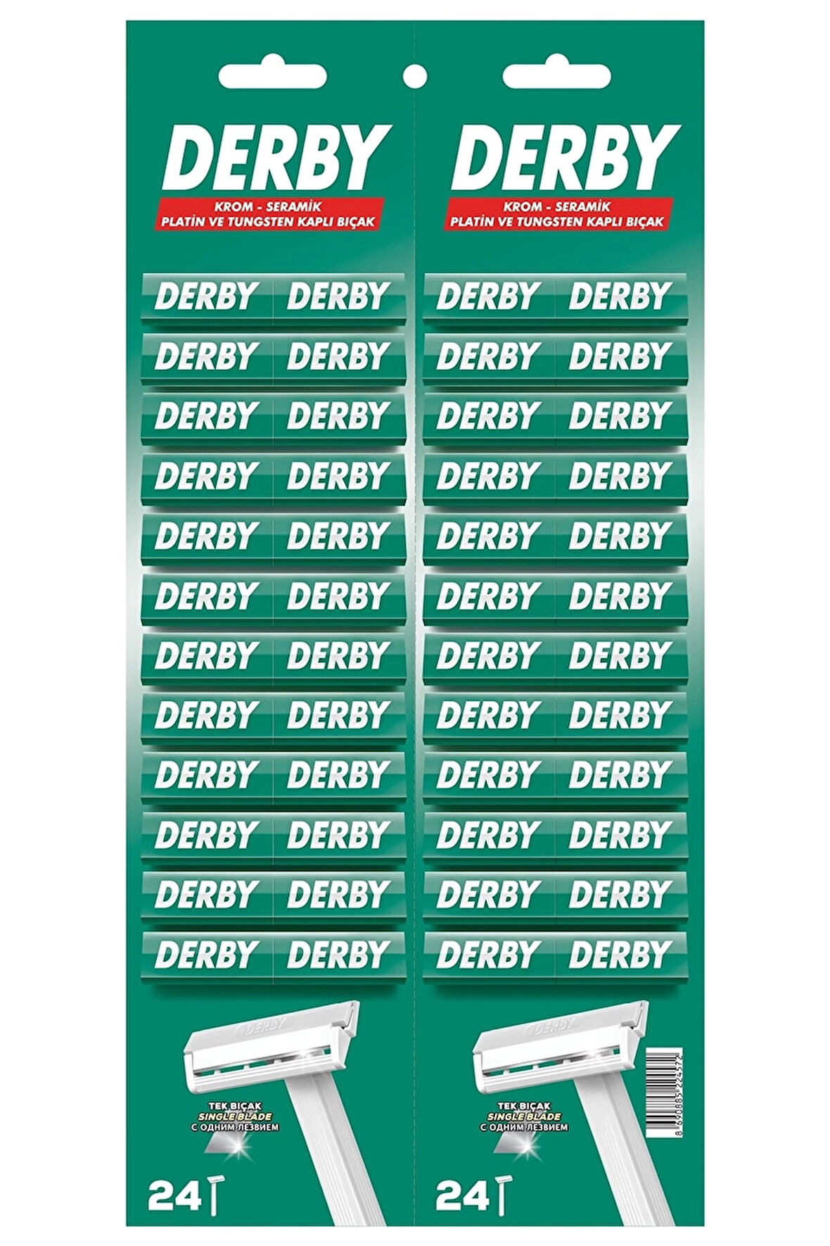 Derby Tek Bıçak Kartela 48'Li