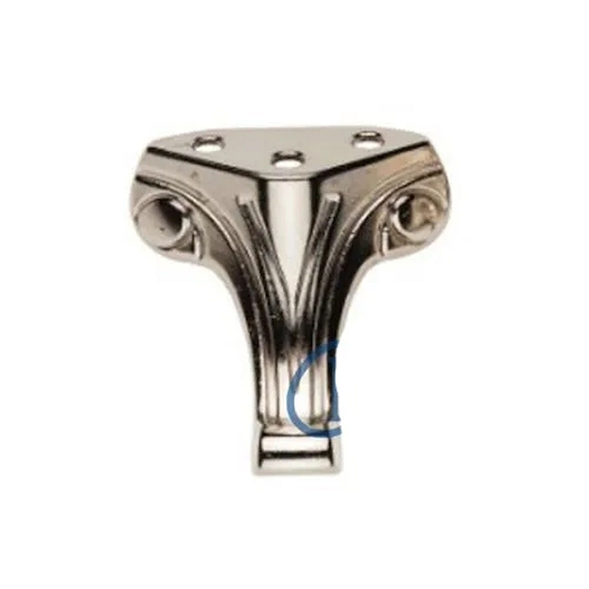 Ahşap Sandık Ayağı, Kutu Ayak 4,5 Cm - Nikel, 50 Adet