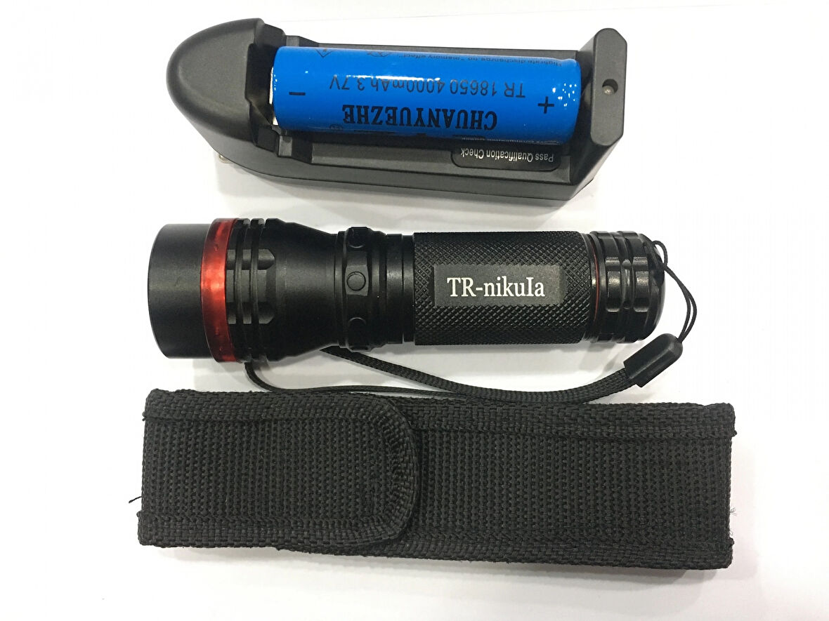 Beyaz Led Işıklı ,Şarjlı Pil,Şarj Cıhazlı El Fener 620